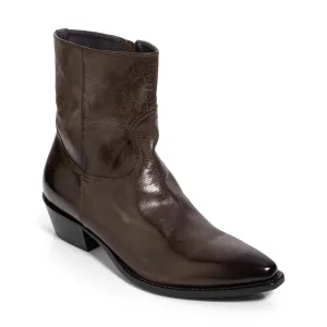 Augustus Brown Leather Western Boot