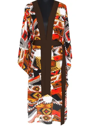 Boho - Guarani Kimono (Dark Brown)