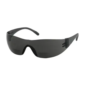 Bouton Optical 250-27-0120 Rimless Safety Readers with Gray Temple, Gray Lens and Anti-Scratch Coating -  2.00 Diopter