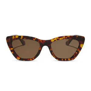 CAMILA - AMBER TORTOISE   BROWN POLARIZED SUNGLASSES