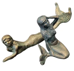 Cast Metal Posing Mermaid Figure - Choice of Two