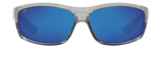 Costa Del Mar Mens Saltbreak Silver Frame - Blue Mirror 580 Plastic Lens - Polarized Sunglasses