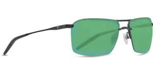 Costa Del Mar Skimmer Sunglasses - Matte Black Matte Black/Green Mirror 580P