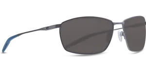 Costa Del Mar Turret Sunglasses - Matte Dark Gunmetal Deep Blue/Black/Gray 580P