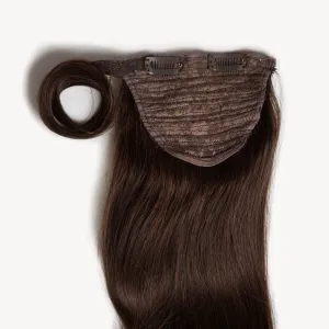 Dark Brown, 16" Clip-in Ponytail Hair Extensions, #2 | 120g