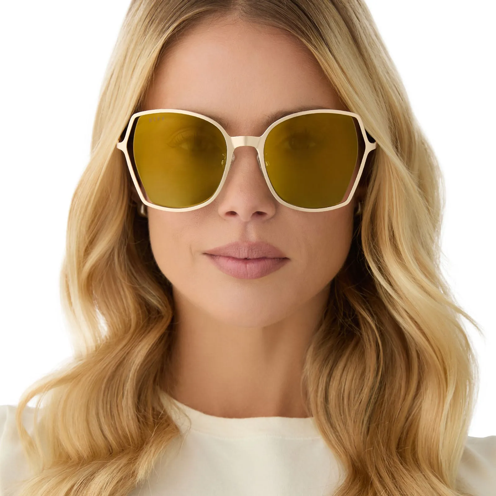 DONNA III - GOLD   MOSS MIRROR   POLARIZED SUNGLASSES