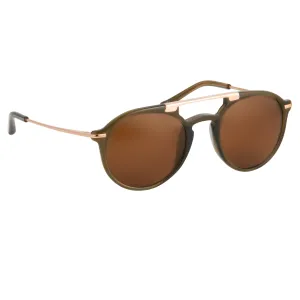 Dries Van Noten Unisex Round Brown Sunglasses DVN54C5SUN