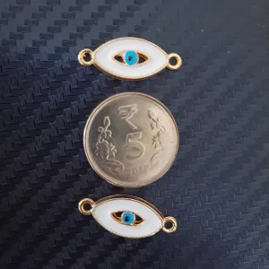 Evil Eye Metal Charms - Set Of 2