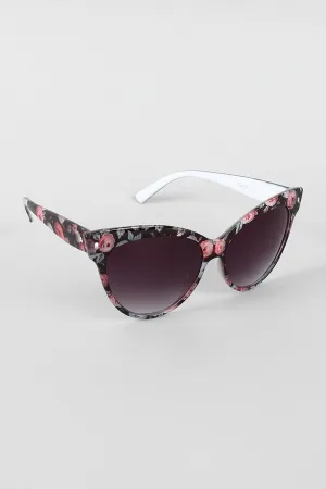 Floral Cat Eye Sunglasses