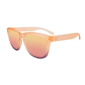 Knockaround Premiums Sunglasses - Frosted Rose Quartz Face / Rose