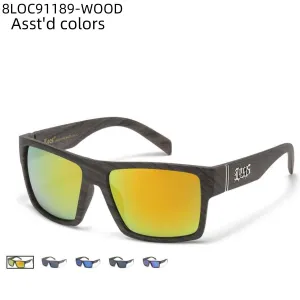 LOCS Wholesale Sunglasses 8LOC91189-WOOD