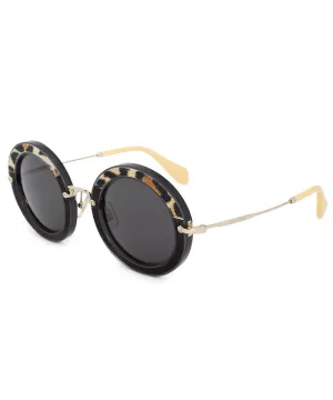 Miu Miu Round Sunglasses SMU08RS USC1A1 49