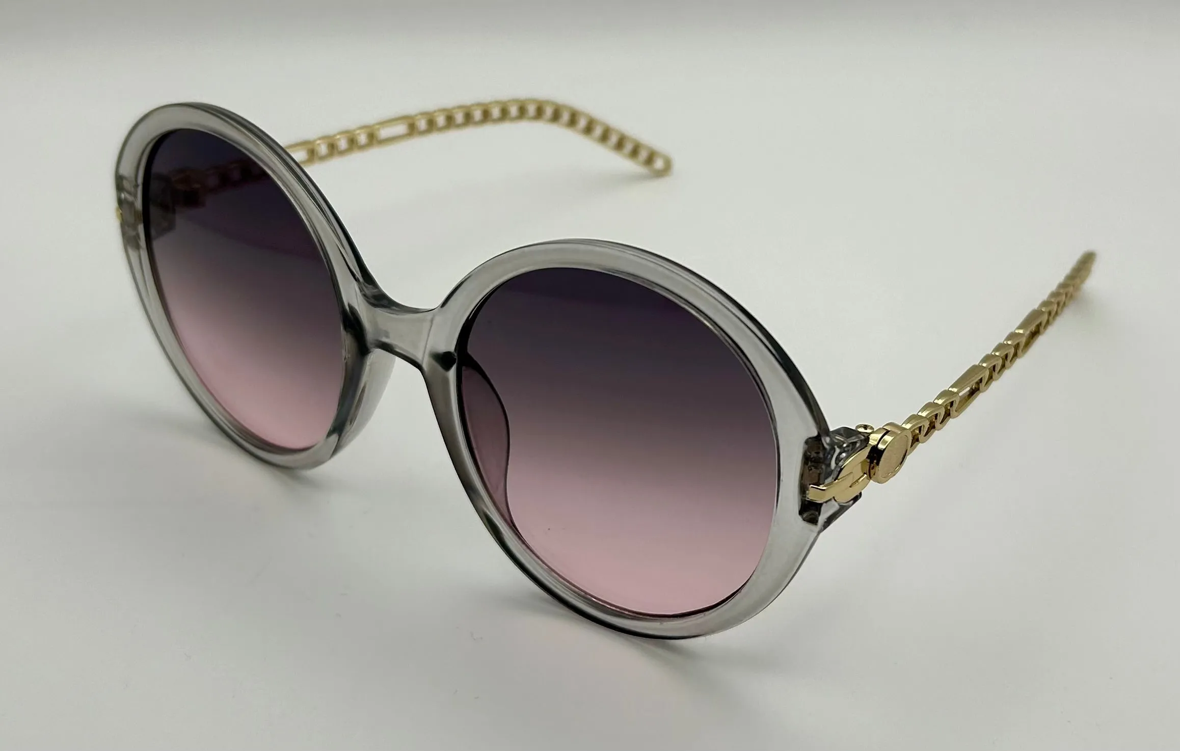 NONA | Gold Transparent Grey | Gradient Lens