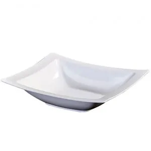 Pearl 12 oz Rectangular Plastic Soup Bowls (Case Qty: 120)