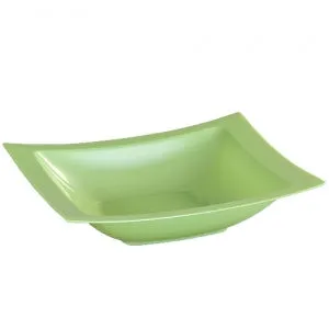 Pistachio 12 oz Rectangular Plastic Soup Bowls (Case Qty: 120)