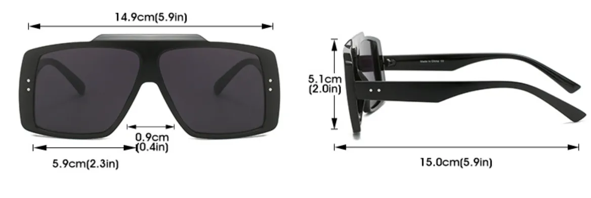 Pre Order:  Oversized Irregular Square Sunglasses