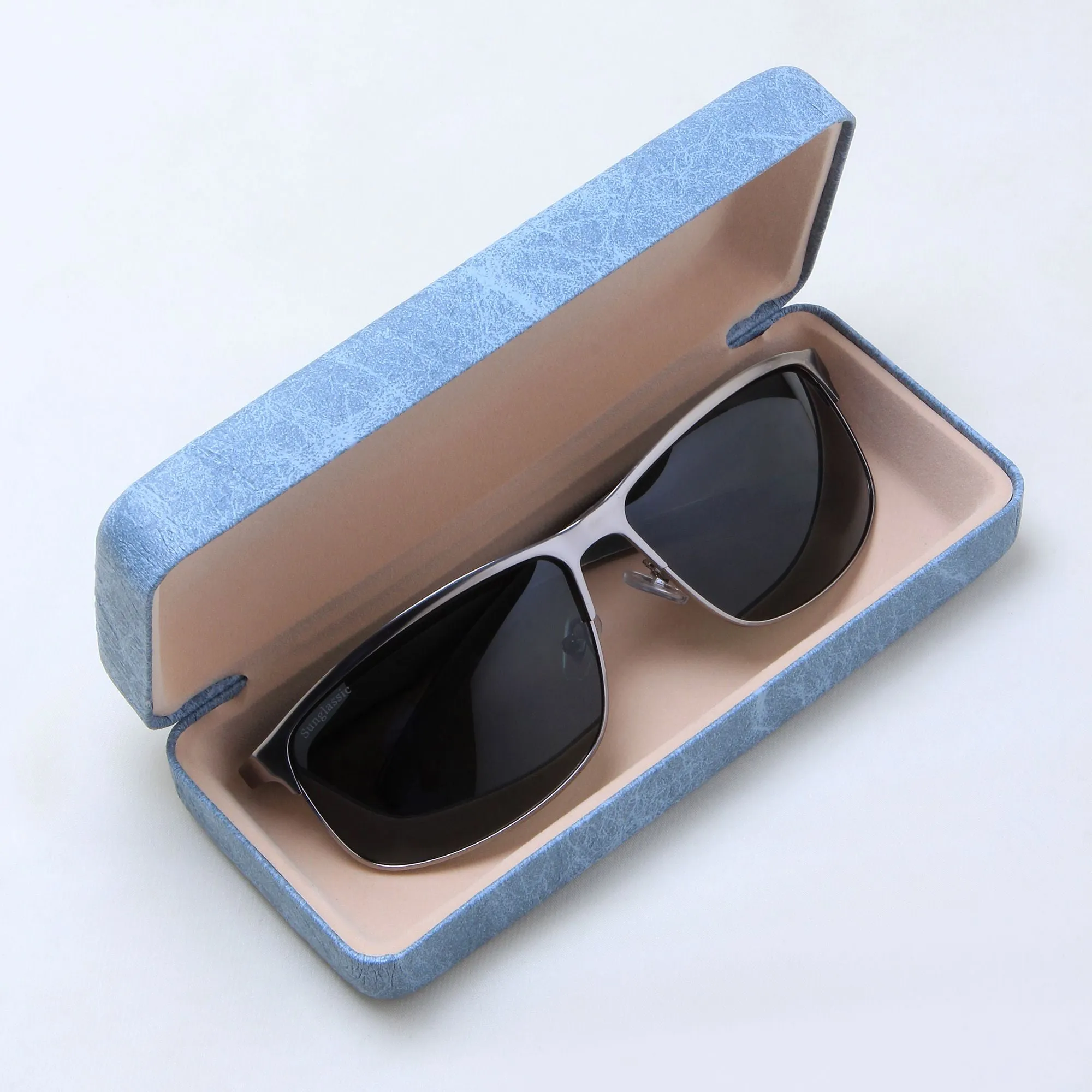 Stylish Radiant Rectangle Sunglasses with Polarized Gray Green Lenses