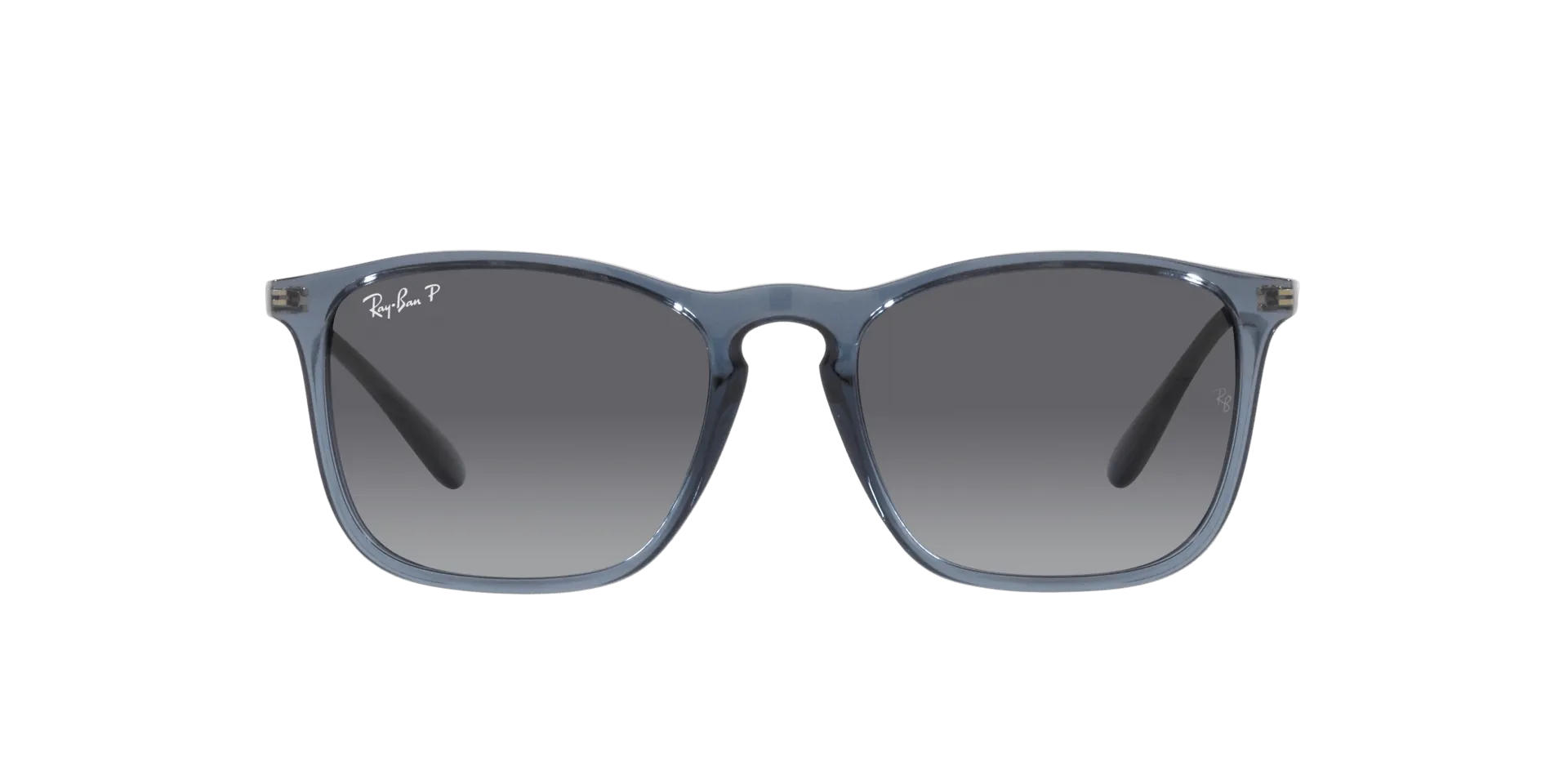 RAY BAN CHRIS TRANSPARENT BLUE | GRAY GRADIENT POLARIZED