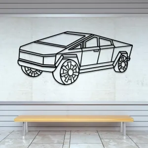 Tesla Truck Perspective Wall Art